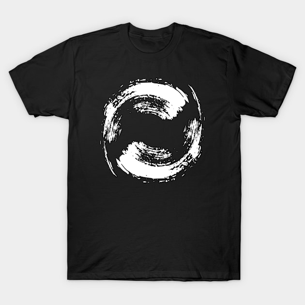 Circular Wave Artwork Design T-Shirt by Abeer Ahmad